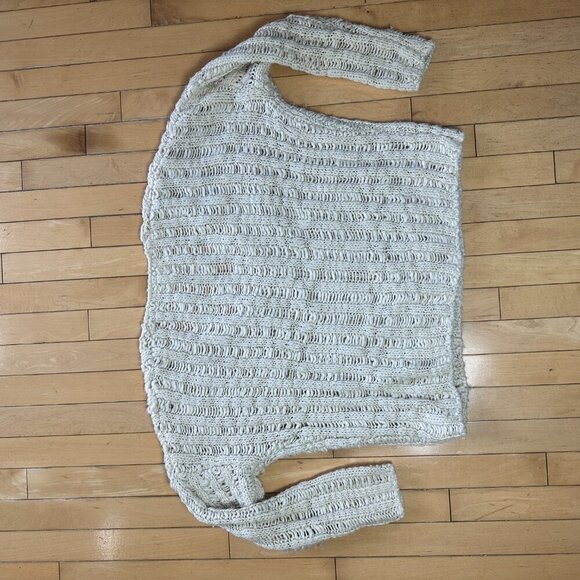 URBAN OUTFITTERS Open Weave V Neck Chunky Sweater Size XS - Picture 7 of 8